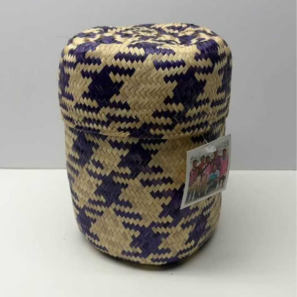 Palm Leaf Woven Basket